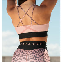 Rose Pink Animal Print Sports Bra