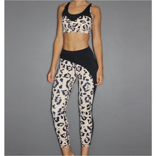 Nude Leopard Print Sports Bra