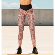 Rose Pink Animal Print Tights