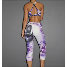 Orchid Print 3/4 Length Tights