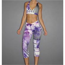 Orchid Print 3/4 Length Tights