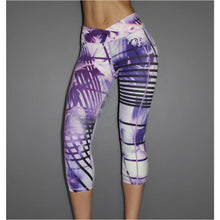 Orchid Print 3/4 Length Tights